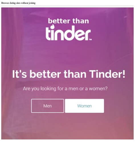 browse dating sites without joining